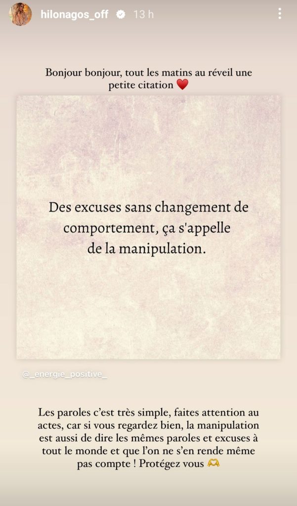 Hilona tacle Julien Bert