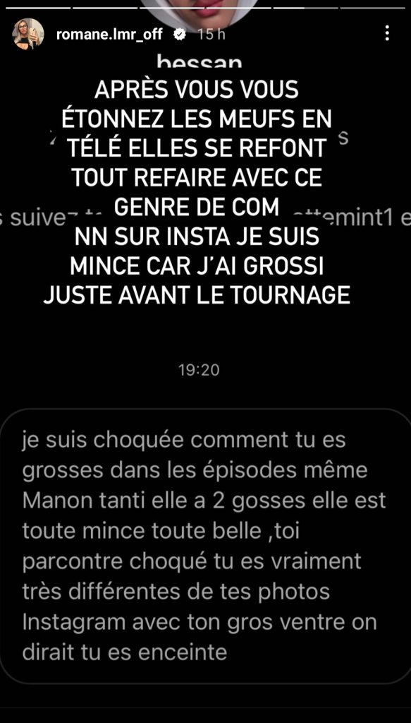 Romane les Cinquante répond aux critiques 
