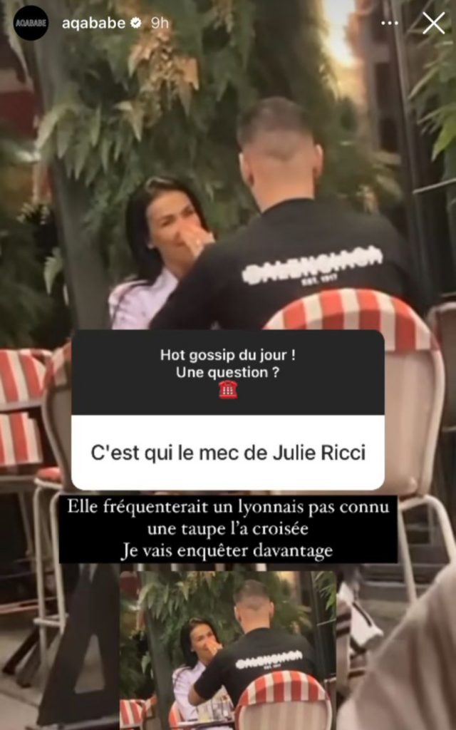 Julie Ricci et son nouveau chéri