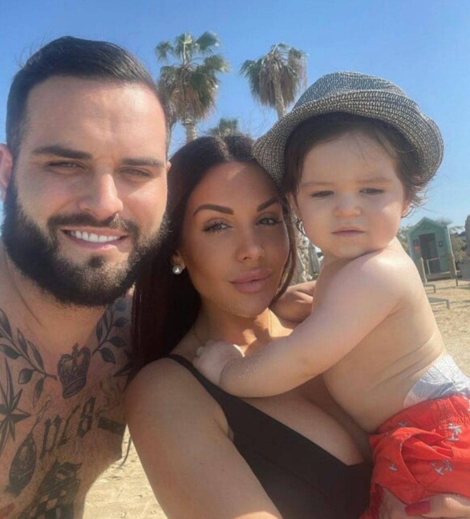 Laura Lempika, Nikola Lozina et leur fils Zlatan